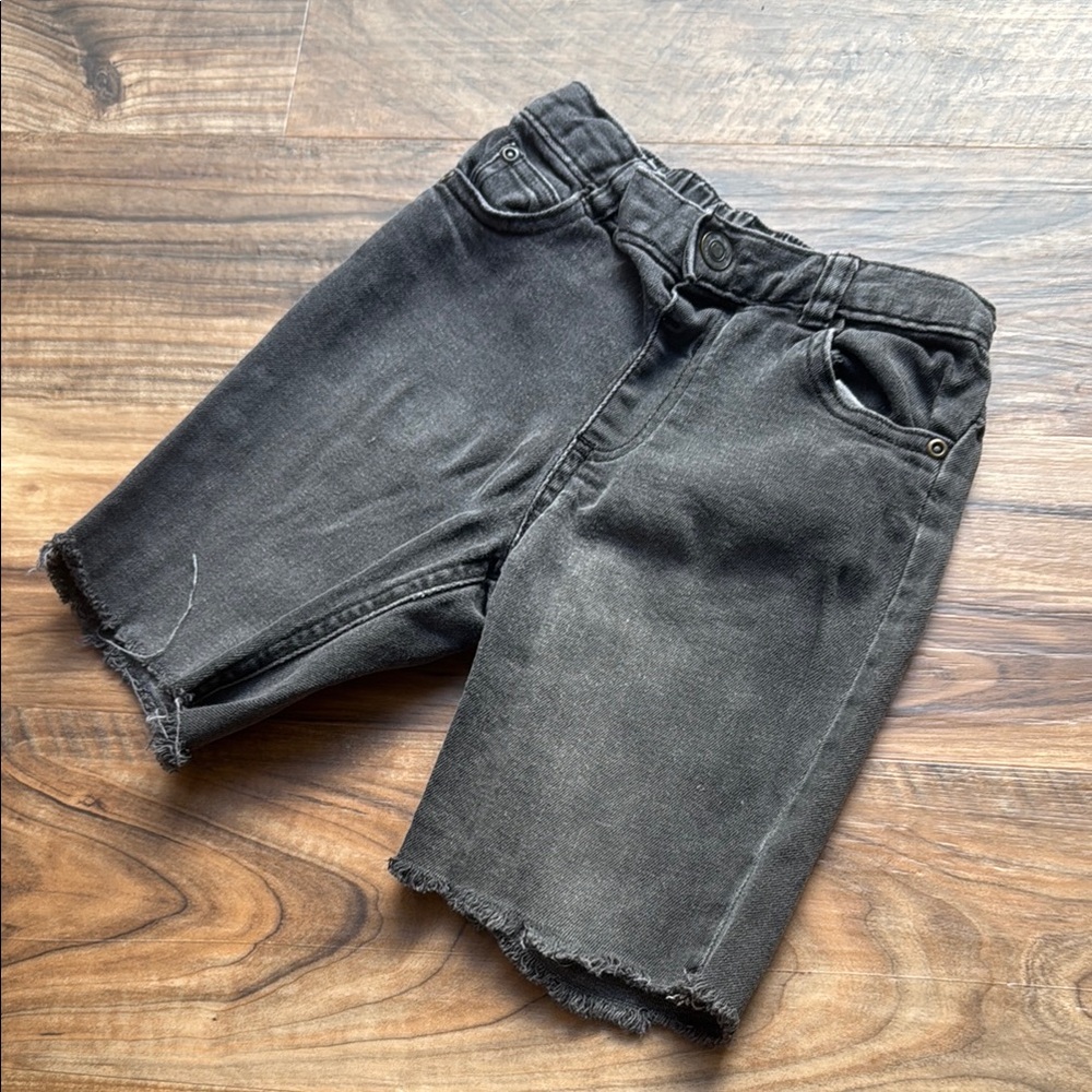 Black Cutoff Jean Shorts